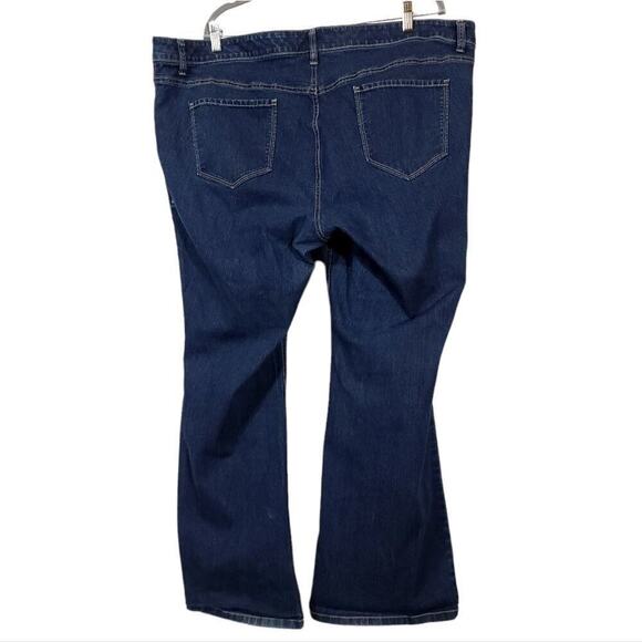 Old Navy Plus Jeans Boot Cut Dark Wash Denim Size 24 Regular  - Picture 2 of 8